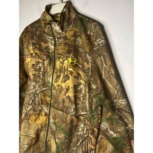 Under Armour Mens 2XL Realtree Xtra Scent Control Camo Full Zip Fleece Jacket